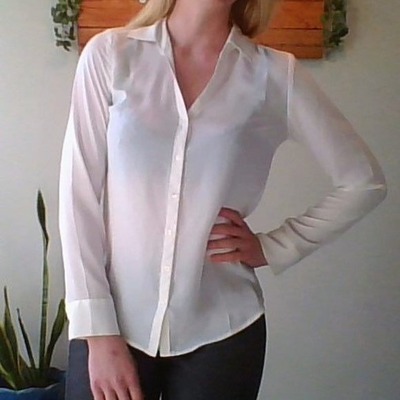 Sheer Button Down - Picture 2 of 2